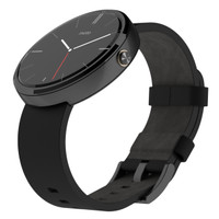 Jam Tangan Pintar Motorola Moto 360 Smartwatch With Leather Strap