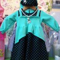 Gamis Anak Perempuan Baju Muslim Bayi / Baju Lebaran Anak 1-5 Tahun