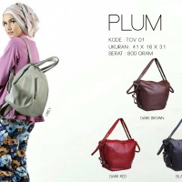 Jual Tas Wanita Multifungsi ( Bisa Cangklong & Ransel ) - Viyar Plum Murah