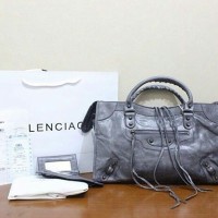JUAL TAS BALENCIAGA GIANT CITY CLASSIC GREY MIRROR QUALITY