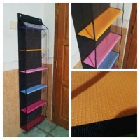 Jual Rak Tas Pelangi Resleting Murah