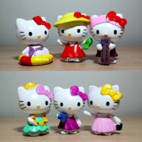 Jual Figure Hello Kitty Collection #2 set isi 6 Murah