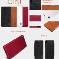 Sony Xperia X Nillkin Leather Case Armor Cover Casing Bumper Dompet