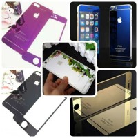 TEMPERED GLASS IPHONE 4 4S 4G 5 5S 5G 6 6+ 6 PLUS COLOUR WARNA WARNI