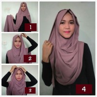 Jilbab Pashmina Instan bahan wolfis/wolvis