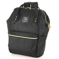 Tas Ransel Anello Handle Backpack Campus Rucksack - Black