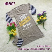 Baju Anak Murah/ Gamis Anak Love Hijab Style MO5037 - Coklat Muda