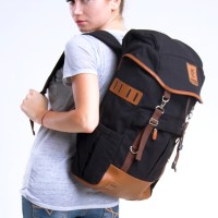 Mochilo Segundo Black | Tas Ransel Carrier Travel Pria Wanita Laptop