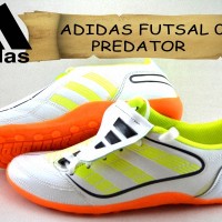 sepatu ADIDAS FUTSAL 04 PREDATOR DOFF putih kw super
