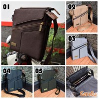 Jual Tas Selempang Kerja Kasual Kanvas Organizer Pria Murah Brillante Murah