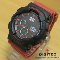 Jam Tangan Pria Keren Digitec 2097 Hitam Merah