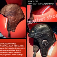 Jual topi kulit kupluk biker/vintage/mountain boy girl Murah