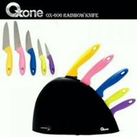 Jual Pisau set Oxone rainbow set murah warna warni potong berbagai makanan Murah
