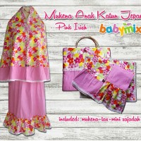 Babymix - Mukena Katun Jepang Anak Size 5-7 Tahun - Gamis Shalat Anak