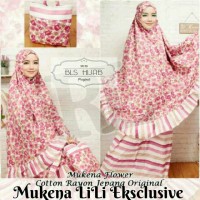 mukena lili eksklusif / mukena katun jepang original