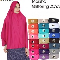 Jilbab | Hijab | Kerudung Syari | Bergo Marsha Glittering Zoya