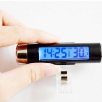 Jual Digital Car/Mobil Clock/Jam with Thermometer/Termometer LCD Backlight Murah