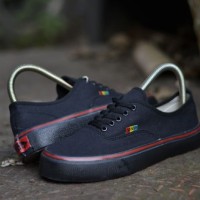 SEPATU VANS AUTHENTIC BLACK RASTA WAFLE ICC