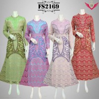 Gamis Pesta Brokat Salmah