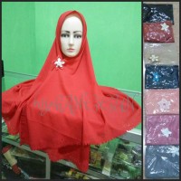 khimar/jilbab langsungan bunga bawah