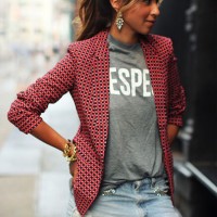 708021 BAJU BLAZER FORMAL RESMI WANITA KARIR KERJA NGANTOR KOTAK PLAID