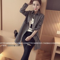 115322 BAJU KEMEJA KOTAK TARTAN BANGKOK WANITA TOMBOY PERGI JALAN MALL