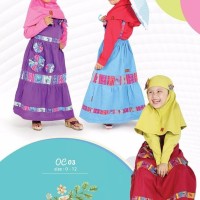 Baju Muslim Keke OC 03 Gamis Anak Branded Katun Cantik Lucu