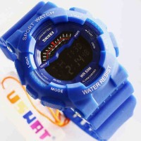 JAM TANGAN ORIGINAL PRIA MURAH SKMEI REPLIKA G SHOCK GLS 100 BIRU