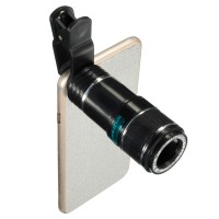 Jual Lensa Tele zoom 12x Wide 70 - F20MM + Clip Jepit, For Smartphone & Tab Murah