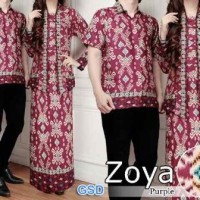Baju Couple Muslim / Batik Gamis /Pasangan cp zoya 10113