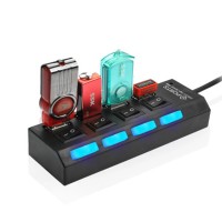Jual Adaptor Adapter USB Travel Charger 4 Port Ports USBHUB USB HUB HiSpeed Murah