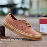 Sepatu Pria Kets Casual Vans Authentic Sol Gum -FREE 1PASANG KAOS KAKI