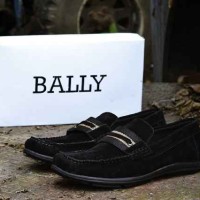 Bally Mocassin Slop Black Sepatu Casual Pria Termurah CR4