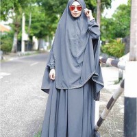 GAMIS BERGO SYAR'I DEANARA/SETELAN HIJAB FULL SET//Baju stelan muslim