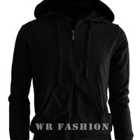 Jual Jaket Sweater Polos Hoodie Zipper Hitam Super Murah