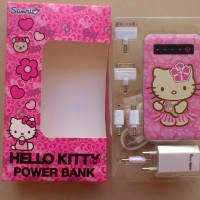 Jual Power Bank HELLO KITTY 5000 mah slim Touch On Off SANRIO ORIGINAL Murah
