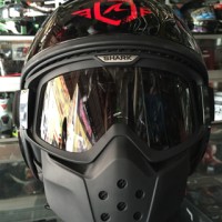 Helm SHARK RAW BLACK RED TRINITY