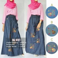 Rok Payung Jeans Denim Panjang RJ 021