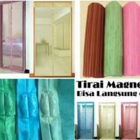 Jual tirai pintu penahan anti nyamuk magnetic magnet ajaib magic murah Murah