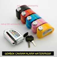 Jual Anti maling Gembok KUNCI CAKRAM ALARM system DISC LOCK SEPEDA MOTOR Murah