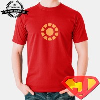 Kaos Pria / Wanita - Movie Superhero - Iron Man Reactor Light
