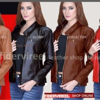 Jual jaket kulit wanita gaul & keren harga murah grosiran Murah