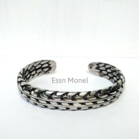 Jual Gelang Bulat Model Sisik Garis Murah