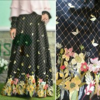 Jual Gamis Crepe Busui DASMuslim Black Butterfly Murah