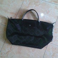 SALE tas wanita long champ original LSH metal black
