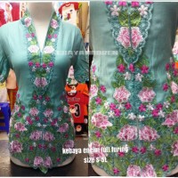 kebaya encim lengan pendek full furing