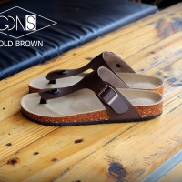 Jual sendal goodness hold brown casual pria santai gaya Murah