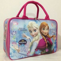 Jual Travel Bag / Tas Travel Anak Karakter Frozen bahan Spoon Murah