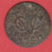 30.1 keping uang lama /koin kuno voc 1 duit zeeland 1750