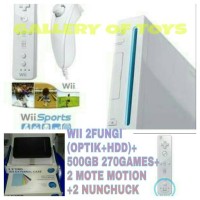Jual NINTENDO WII 2FUNGSI+HDD500GB FULL GAME+2REMOTE MOTION Murah